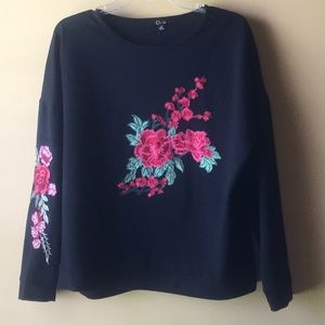 “Cleo” Black long sleeved shirt size 1X